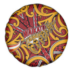 Aotearoa Waikato Tainui Spare Tire Cover Maori Tribal Pattern Koru Motif