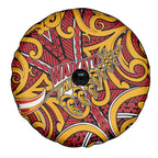 Aotearoa Waikato Tainui Spare Tire Cover Maori Tribal Pattern Koru Motif
