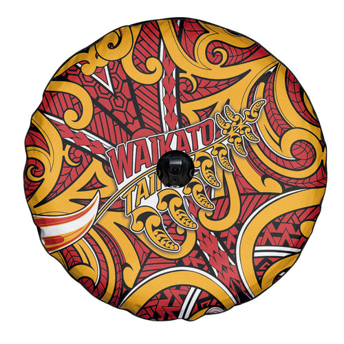 Aotearoa Waikato Tainui Spare Tire Cover Maori Tribal Pattern Koru Motif