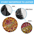Aotearoa Waikato Tainui Spare Tire Cover Maori Tribal Pattern Koru Motif