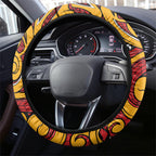 Aotearoa Waikato Tainui Steering Wheel Cover Maori Tribal Pattern Koru Motif