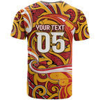 Custom Aotearoa Waikato Tainui T Shirt Maori Tribal Pattern Koru Motif