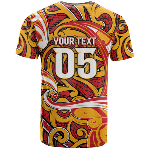Custom Aotearoa Waikato Tainui T Shirt Maori Tribal Pattern Koru Motif