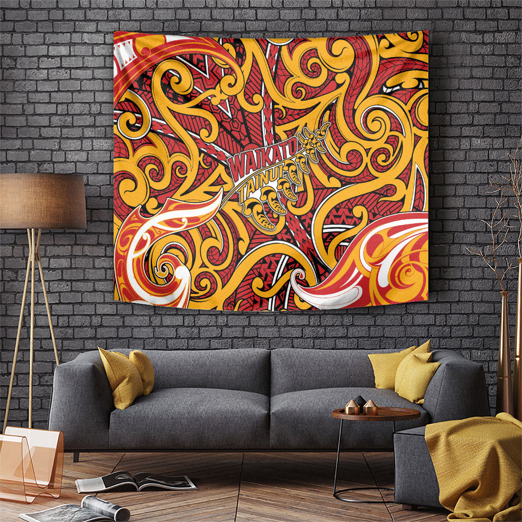 Aotearoa Waikato Tainui Tapestry Maori Tribal Pattern Koru Motif