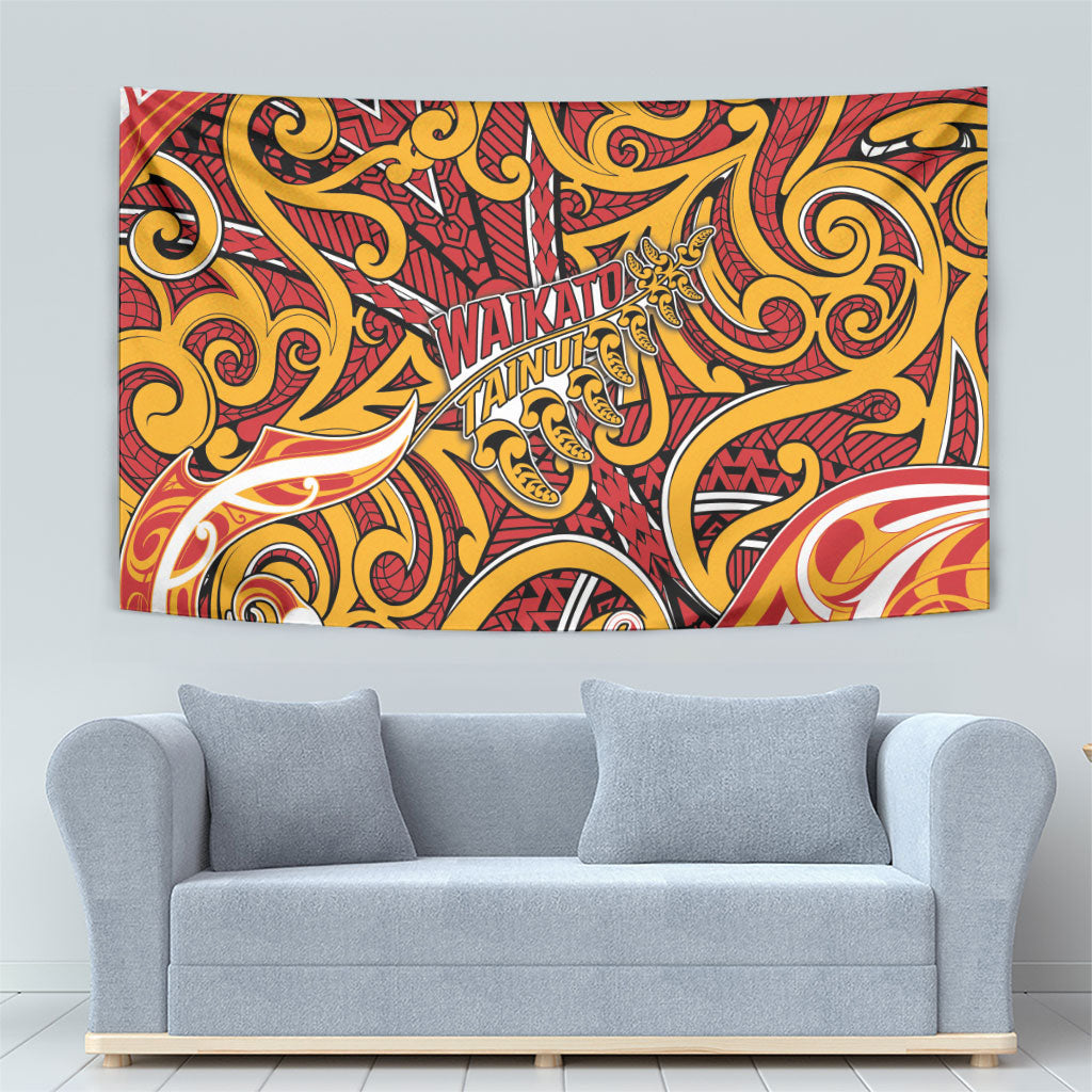 Aotearoa Waikato Tainui Tapestry Maori Tribal Pattern Koru Motif