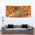 Aotearoa Waikato Tainui Tapestry Maori Tribal Pattern Koru Motif