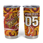 Custom Aotearoa Waikato Tainui Tumbler Cup Maori Tribal Pattern Koru Motif