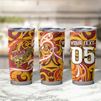 Custom Aotearoa Waikato Tainui Tumbler Cup Maori Tribal Pattern Koru Motif