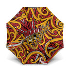 Aotearoa Waikato Tainui Umbrella Maori Tribal Pattern Koru Motif