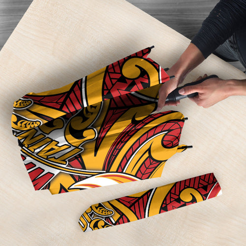 Aotearoa Waikato Tainui Umbrella Maori Tribal Pattern Koru Motif