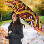 Aotearoa Waikato Tainui Umbrella Maori Tribal Pattern Koru Motif