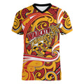 Custom Aotearoa Waikato Tainui Women V-Neck T-Shirt Maori Tribal Pattern Koru Motif