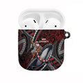 Aotearoa Christmas AirPods Case Santa Riding Humpback Whale Maori Koru