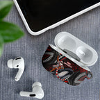 Aotearoa Christmas AirPods Case Santa Riding Humpback Whale Maori Koru