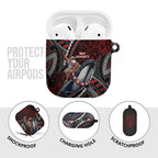 Aotearoa Christmas AirPods Case Santa Riding Humpback Whale Maori Koru