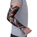 Aotearoa Christmas Arm Sleeves Santa Riding Humpback Whale Maori Koru