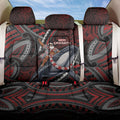 Aotearoa Christmas Back Car Seat Cover Santa Riding Humpback Whale Maori Koru