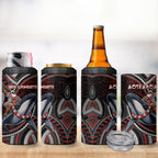 Aotearoa Christmas 4 in 1 Can Cooler Tumbler Santa Riding Humpback Whale Maori Koru