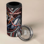 Aotearoa Christmas 4 in 1 Can Cooler Tumbler Santa Riding Humpback Whale Maori Koru