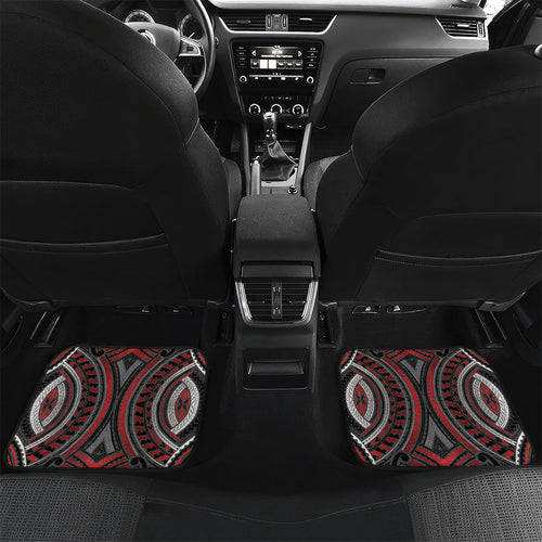 Aotearoa Christmas Car Mats Santa Riding Humpback Whale Maori Koru