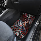 Aotearoa Christmas Car Mats Santa Riding Humpback Whale Maori Koru