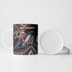 Aotearoa Christmas Ceramic Mug Santa Riding Humpback Whale Maori Koru