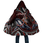 Aotearoa Christmas Cloak Santa Riding Humpback Whale Maori Koru