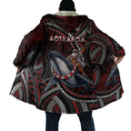 Aotearoa Christmas Cloak Santa Riding Humpback Whale Maori Koru