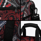 Aotearoa Christmas Duffle Bag Santa Riding Humpback Whale Maori Koru