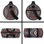 Aotearoa Christmas Duffle Bag Santa Riding Humpback Whale Maori Koru
