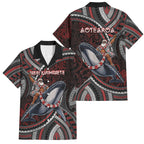 Aotearoa Christmas Family Matching Off Shoulder Maxi Dress and Hawaiian Shirt Santa Riding Humpback Whale Maori Koru