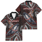 Aotearoa Christmas Family Matching Summer Maxi Dress and Hawaiian Shirt Santa Riding Humpback Whale Maori Koru