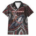 Aotearoa Christmas Hawaiian Shirt Santa Riding Humpback Whale Maori Koru