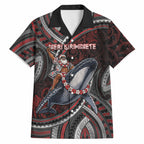 Aotearoa Christmas Hawaiian Shirt Santa Riding Humpback Whale Maori Koru