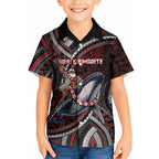 Aotearoa Christmas Hawaiian Shirt Santa Riding Humpback Whale Maori Koru