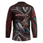 Aotearoa Christmas Hockey Jersey Santa Riding Humpback Whale Maori Koru