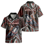 Aotearoa Christmas Kid Hawaiian Shirt Santa Riding Humpback Whale Maori Koru