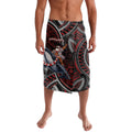 Aotearoa Christmas Lavalava Santa Riding Humpback Whale Maori Koru