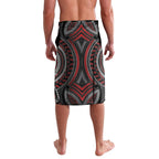 Aotearoa Christmas Lavalava Santa Riding Humpback Whale Maori Koru