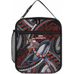 Aotearoa Christmas Lunch Bag Santa Riding Humpback Whale Maori Koru