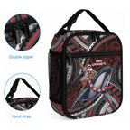 Aotearoa Christmas Lunch Bag Santa Riding Humpback Whale Maori Koru