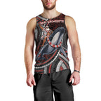 Aotearoa Christmas Men Tank Top Santa Riding Humpback Whale Maori Koru
