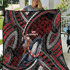 Aotearoa Christmas Quilt Santa Riding Humpback Whale Maori Koru