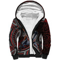 Aotearoa Christmas Sherpa Hoodie Santa Riding Humpback Whale Maori Koru