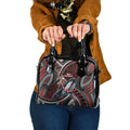 Aotearoa Christmas Shoulder Handbag Santa Riding Humpback Whale Maori Koru