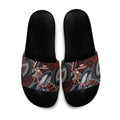 Aotearoa Christmas Slide Sandals Santa Riding Humpback Whale Maori Koru