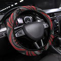 Aotearoa Christmas Steering Wheel Cover Santa Riding Humpback Whale Maori Koru