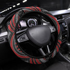 Aotearoa Christmas Steering Wheel Cover Santa Riding Humpback Whale Maori Koru
