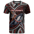Aotearoa Christmas T Shirt Santa Riding Humpback Whale Maori Koru