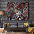 Aotearoa Christmas Tapestry Santa Riding Humpback Whale Maori Koru